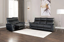 Bienne Sofa Manual Recliner White & Black