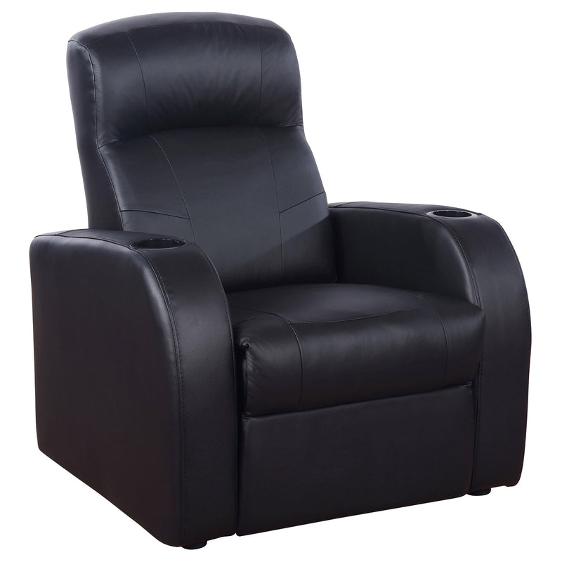 Cyrus Home Theater Upholstered Recliner Black - Furniture Now (CA)