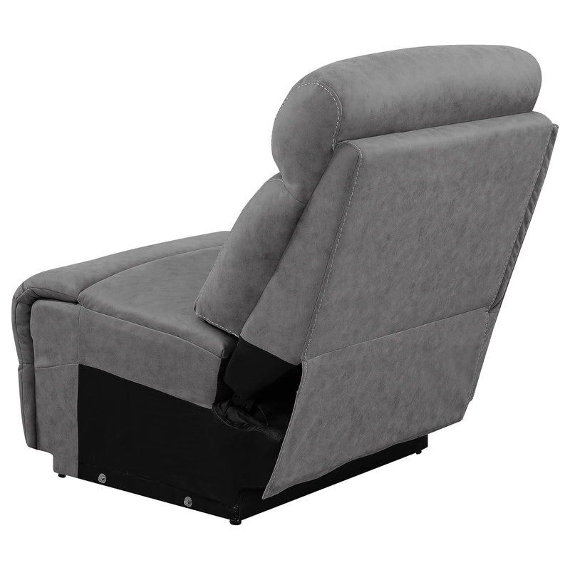 Higgins Upholstered Armless Chair Grey - Furniture Now (CA)