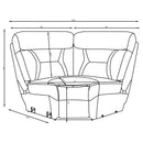 Higgins Reclining Sectionals Corner Chair - Furniture Now (CA)