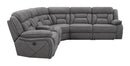 Higgins 4-piece Upholstered Power Sectional Grey - Furniture Now (CA)