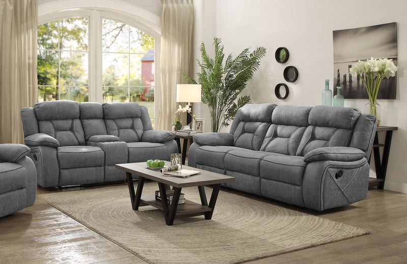 Higgins Upholstered Tufted Living Room Set - Furniture Now (CA)