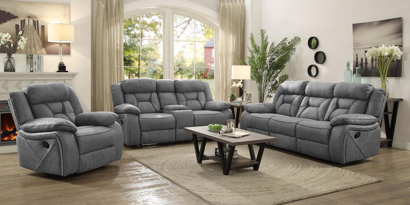 Higgins Upholstered Tufted Living Room Set - Furniture Now (CA)