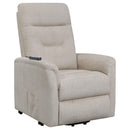 Henrietta Power Lift Recliner with Storage Pocket Beige - Furniture Now (CA)