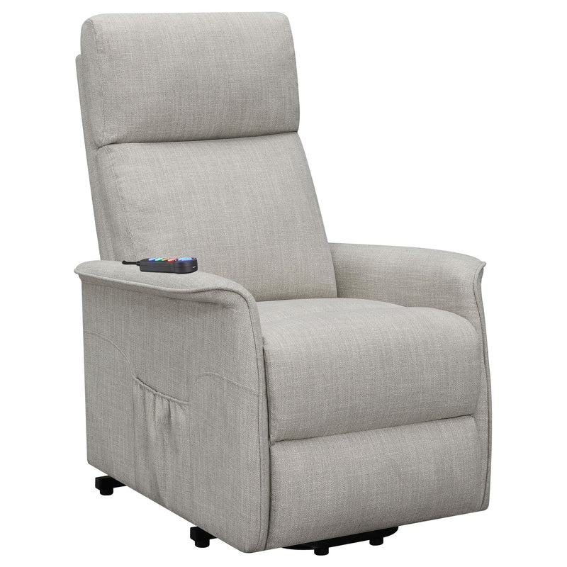 Herrera Power Lift Recliner with Wired Remote Beige - Furniture Now (CA)