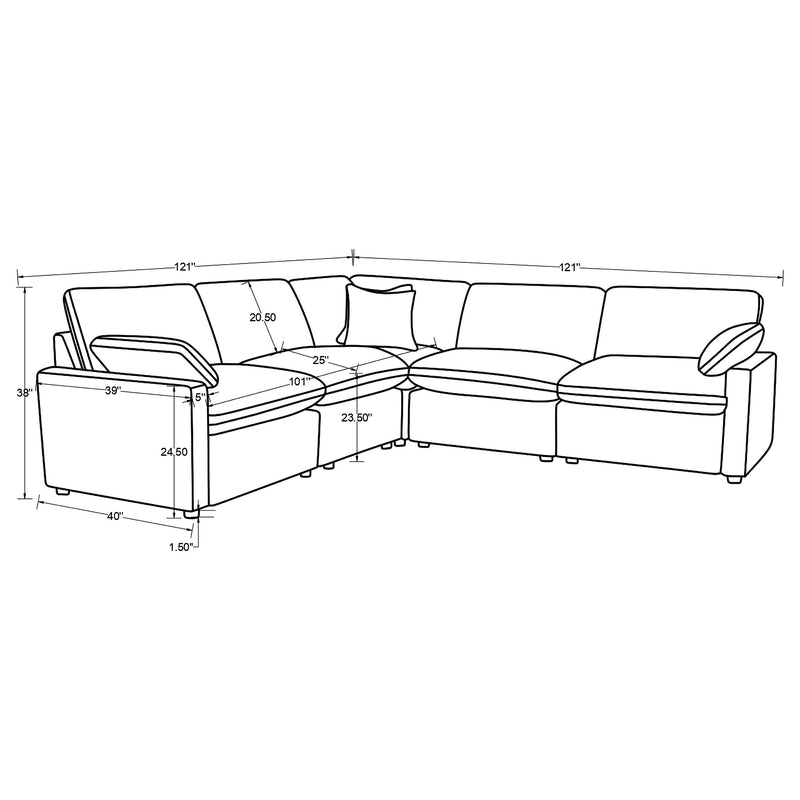 Collins Reclining Sectionals Upholstered - Furniture Now (CA)