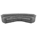 Bahrain 6-piece Upholstered Power Sectional Charcoal - Furniture Now (CA)