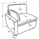 Collins Sectionals White - Furniture Now (CA)