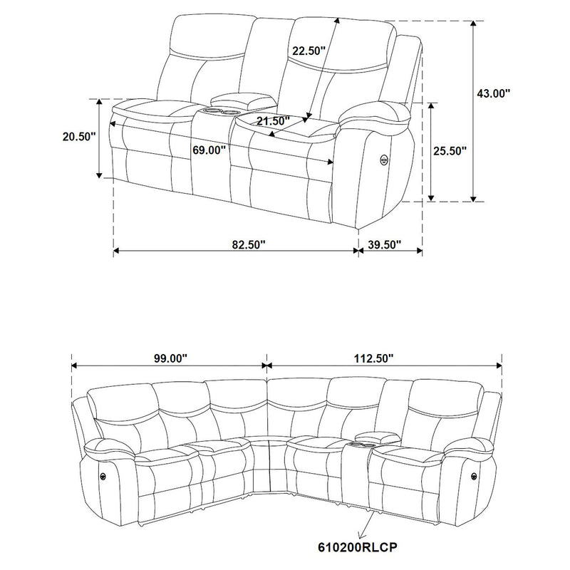 Sycamore Reclining Sectionals - Furniture Now (CA)