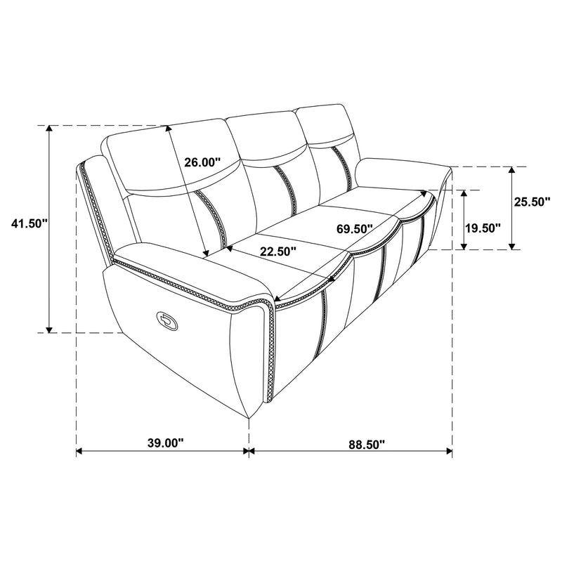 Sloane Reclining Sofa - Furniture Now (CA)