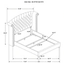 Melody Wingback Bed