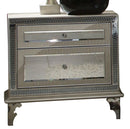 AICO Hollywood Swank Upholstered Nightstand in Crystal Croc image