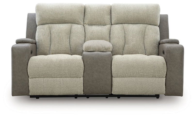 WhipLash Power Reclining Loveseat with Console