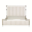 AICO Furniture Penthouse King Upholstered Platform Bed in Ash Gray - Furniture Now (CA)