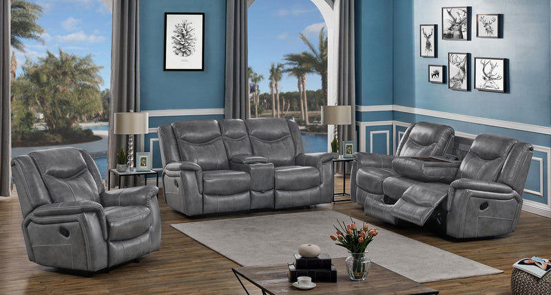 Conrad 3-piece Living Room Set Grey - Furniture Now (CA)