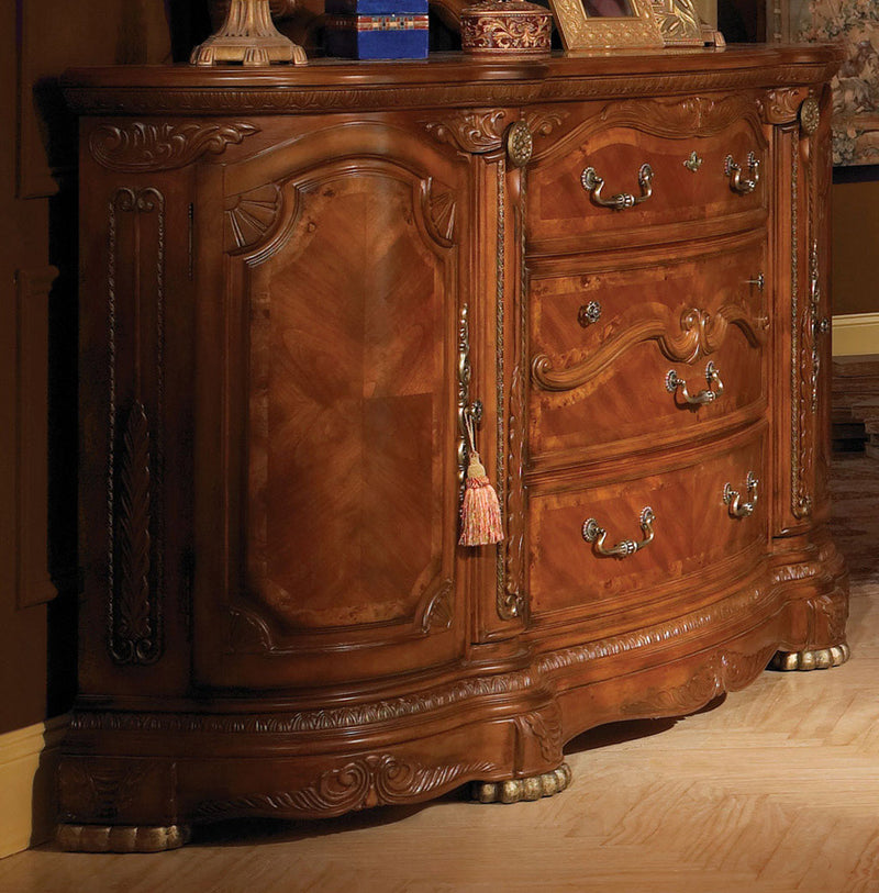 AICO Cortina Dresser in Honey Walnut - Furniture Now (CA)