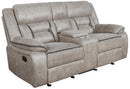 Greer Upholstered Tufted Back Glider Loveseat - Furniture Now (CA)
