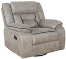 Greer Upholstered Tufted Back Glider Recliner - Furniture Now (CA)
