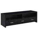Alton 62" 3-drawer TV Console Black Oak - Furniture Now (CA)