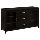 Lewes 2-door TV Stand with Adjustable Shelves Cappuccino - Furniture Now (CA)