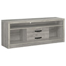 Burke 2-drawer TV Console Grey Driftwood - Furniture Now (CA)