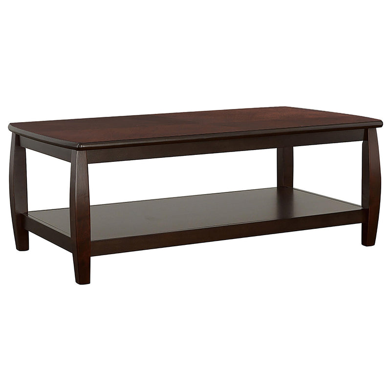 Dixon Rectangular Coffee Table with Lower Shelf Espresso - Furniture Now (CA)