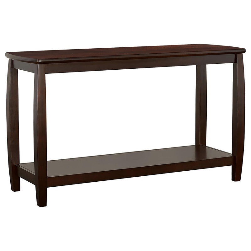 Dixon Rectangular Sofa Table with Lower Shelf Espresso - Furniture Now (CA)