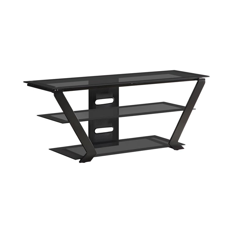 Donlyn 2-tier TV Console Black - Furniture Now (CA)