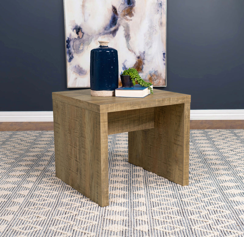 Lynette Square Engineered Wood End Table Mango - Furniture Now (CA)