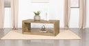 Benton Rectangular Solid Wood Coffee Table Natural - Furniture Now (CA)