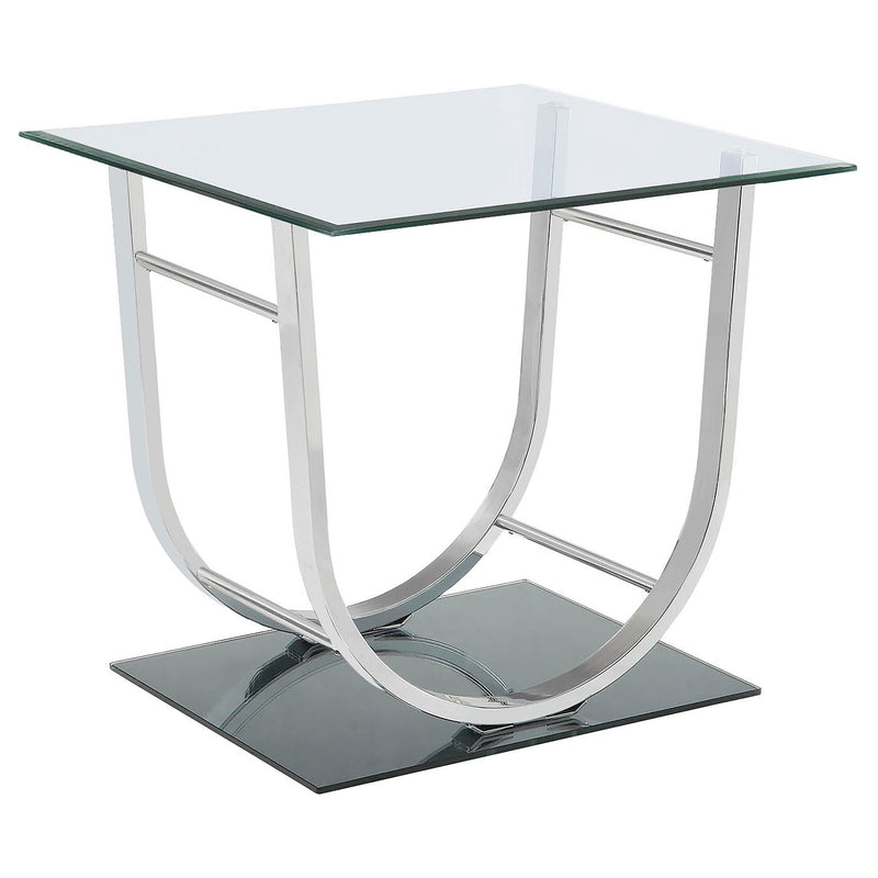 Danville U-shaped End Table Chrome - Furniture Now (CA)