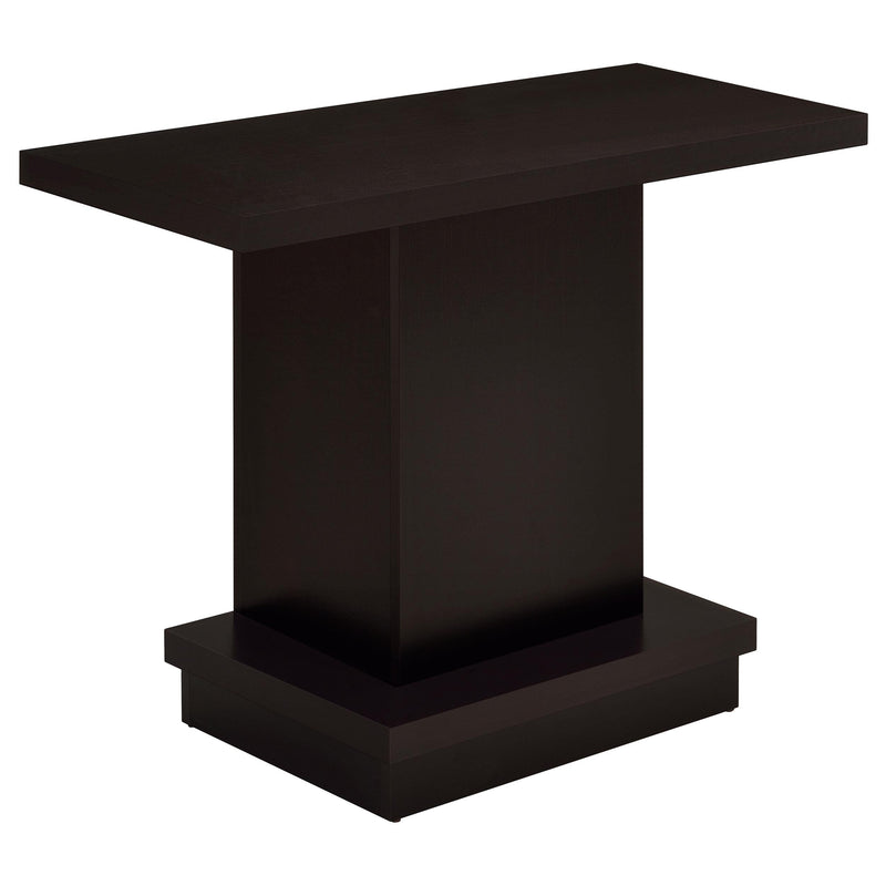 Reston Pedestal Sofa Table Cappuccino - Furniture Now (CA)