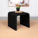 Cahya Woven Rattan Sqaure End Table Black - Furniture Now (CA)