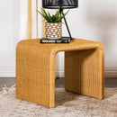 Juanita Square Rattan End Table Natural - Furniture Now (CA)