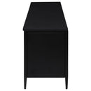 Amherst 4-door 78-inch Metal TV Stand Media Console Black - Furniture Now (CA)