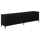 Amherst 4-door 78-inch Metal TV Stand Media Console Black - Furniture Now (CA)