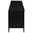 Amherst 4-door 78-inch Metal TV Stand Media Console Black - Furniture Now (CA)