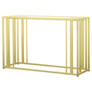 Adri Metal Frame Sofa Table Matte Brass - Furniture Now (CA)