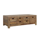 Esther 6-drawer Storage Coffee Table Natural Sheesham - Furniture Now (CA)