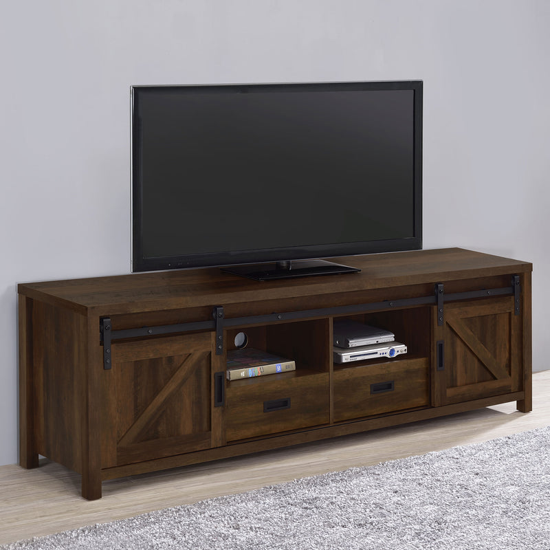 Madra Rectangular TV Console with 2 Sliding Doors - Furniture Now (CA)