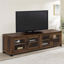 Sachin Rectangular TV Console with Glass Doors - Furniture Now (CA)