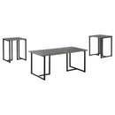 Nyla 3-piece Occasional Set Weathered Grey and Black - Furniture Now (CA)