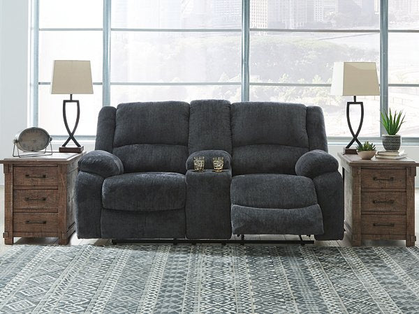 Draycoll Reclining Loveseat with Console - Furniture Now (CA)