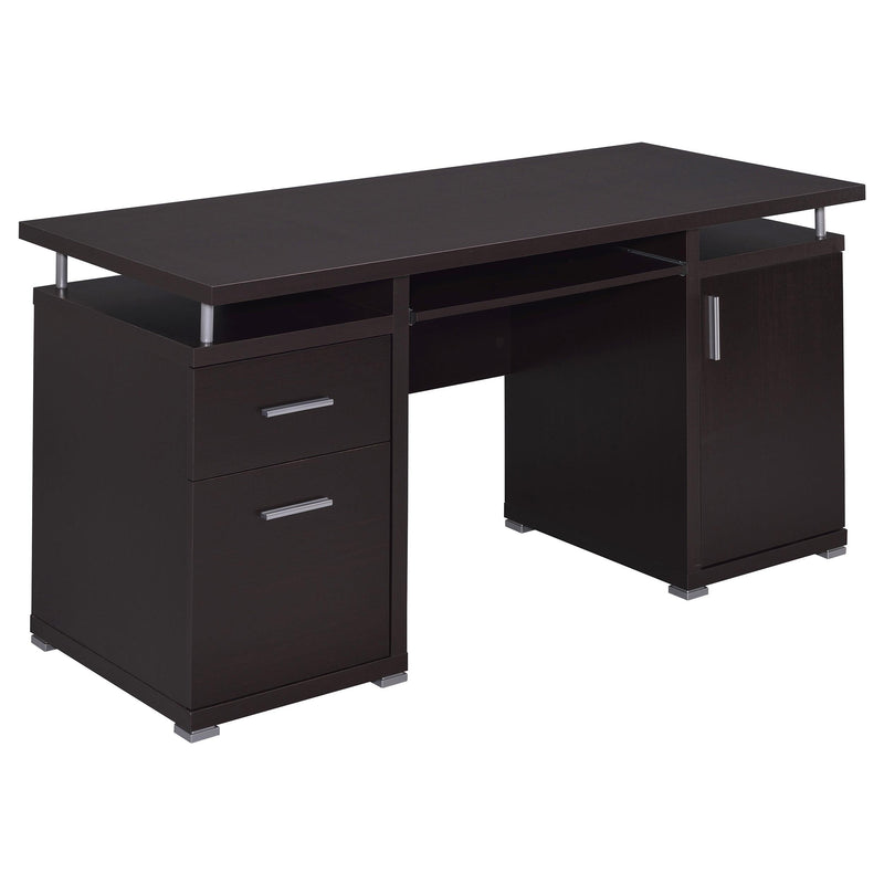 Tracy 2-drawer Computer Desk Cappuccino - Furniture Now (CA)