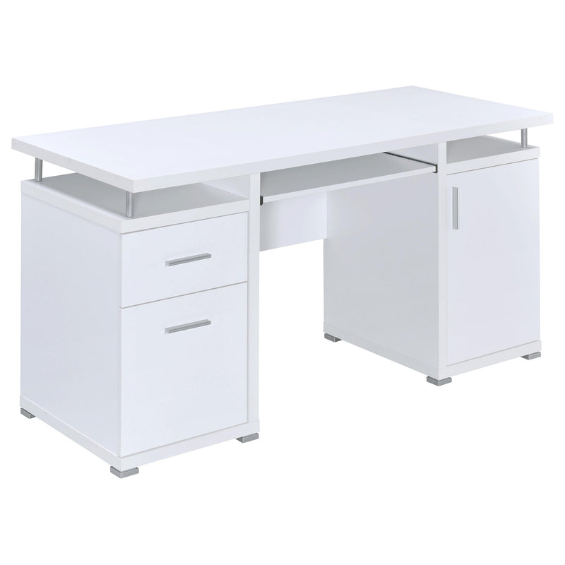 Tracy 2-drawer Computer Desk White - Furniture Now (CA)