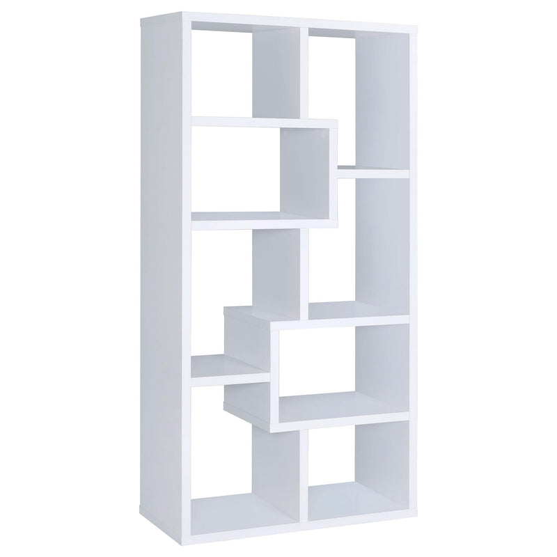 Theo 10-shelf Bookcase White - Furniture Now (CA)