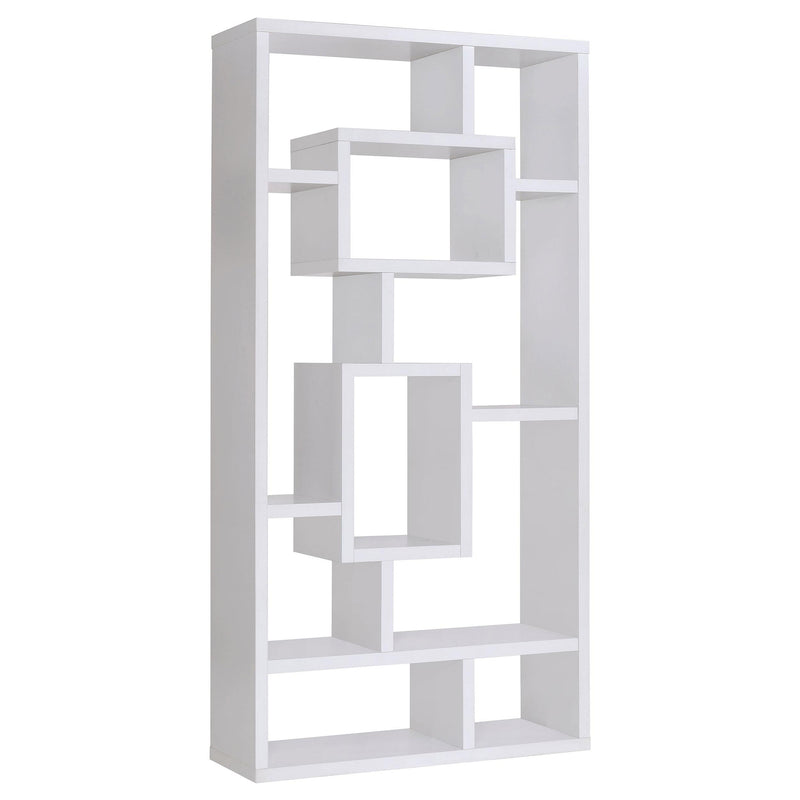 Howie 10-shelf Bookcase White - Furniture Now (CA)