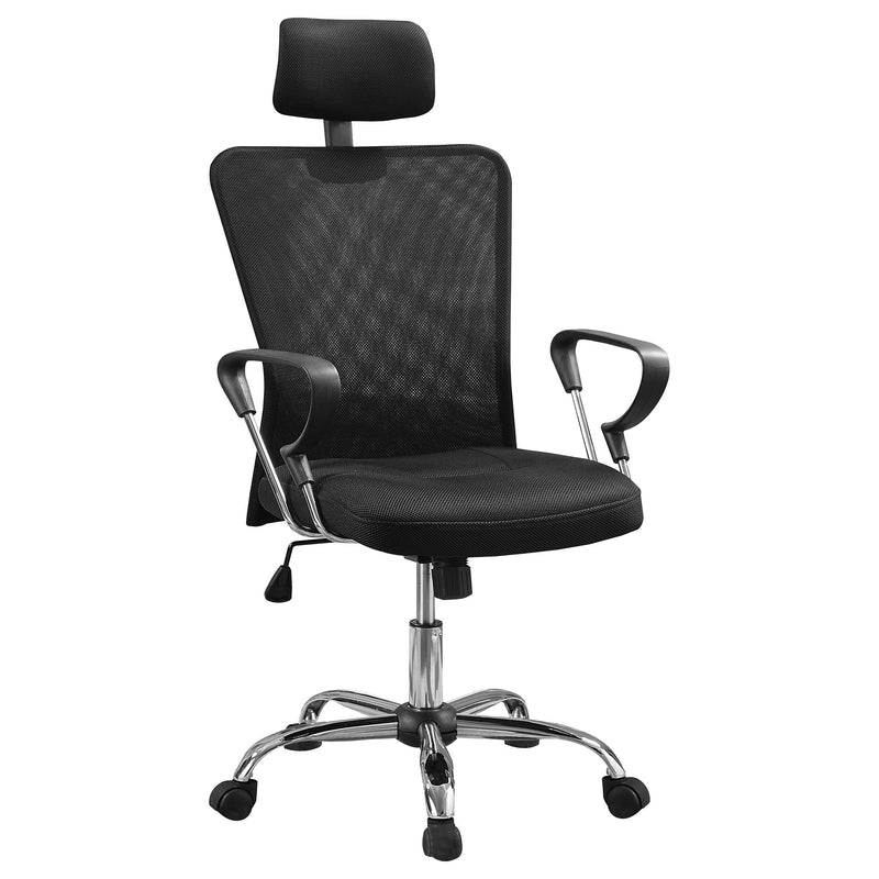 Stark Mesh Back Office Chair Black and Chrome - Furniture Now (CA)