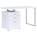 Brennan 3-drawer Office Desk White - Furniture Now (CA)