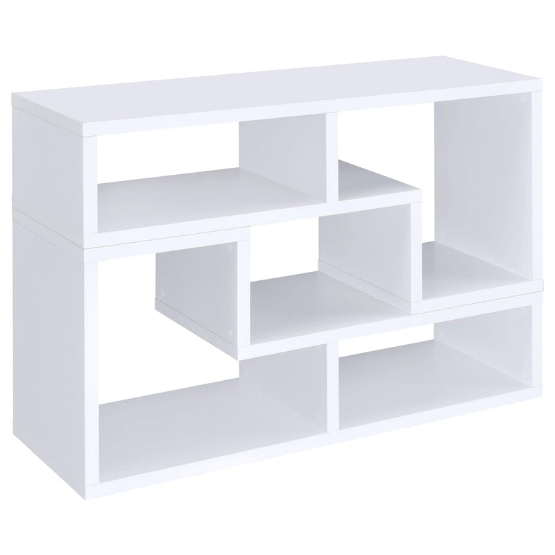 Velma Convertible TV Console and Bookcase White - Furniture Now (CA)